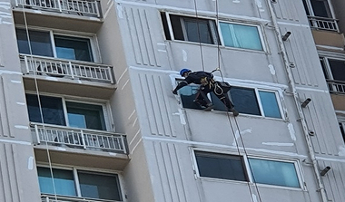 균열보수 시공 단계